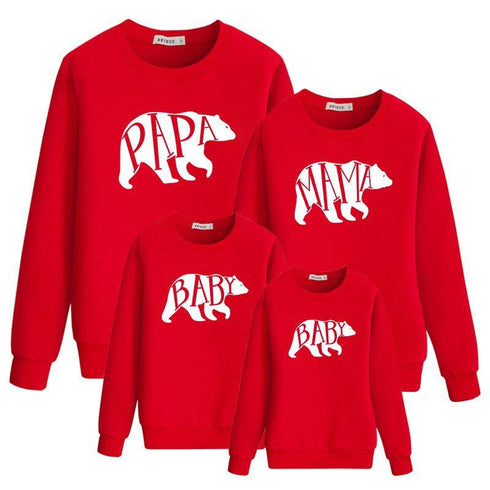 Long-sleeved parent-child sweater